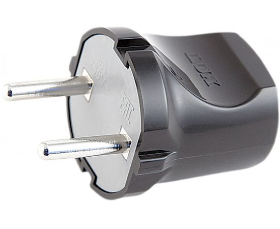 Разборная вилка, черная, без з/к, 250В, 6А LUX ВР30 4606400419747 