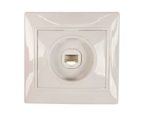 Компьтерная розетка, белая UNIVersal Севиль C0051 