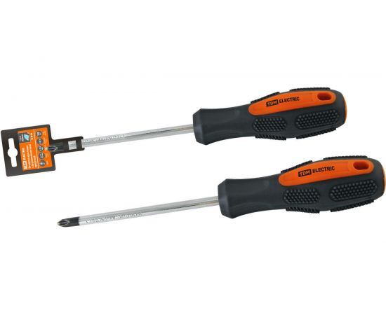 Крестовая отвертка TDM серия Алмаз двухкомпонентная, CR-V, PH1x75 SQ1006-1103 