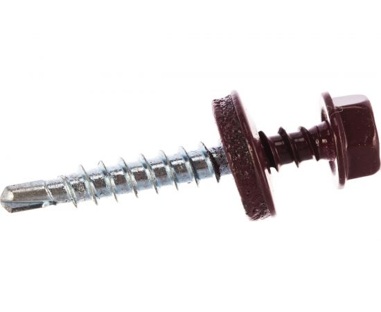 Кровельный саморез Госкреп 4,8х35 RAL 3005 красное вино 10 шт., подвес 2-0019060 