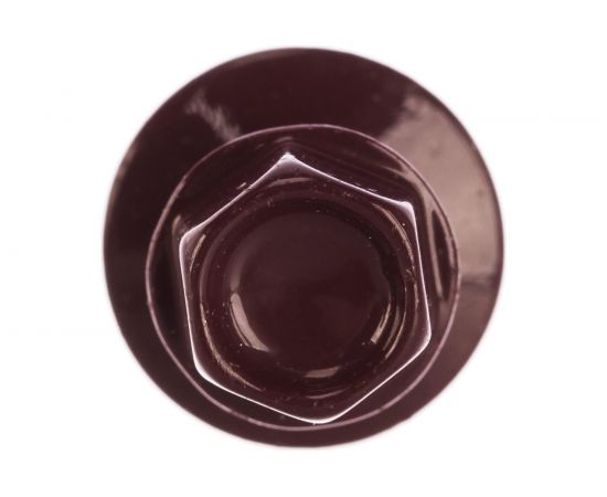 Кровельный саморез Госкреп 4,8х35 RAL 3005 красное вино 10 шт., подвес 2-0019060 – изображение 2