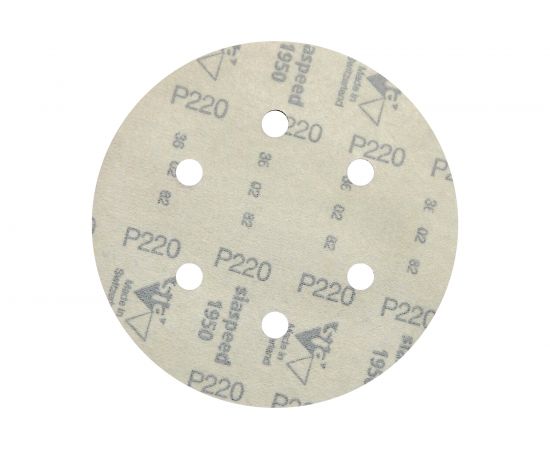 Круг шлифовальный на липучке siaspeed 1950 (5+1 шт; 150 мм; 6 отверстий; P220) sia Abrasives ss6-150-6-220 – изображение 2