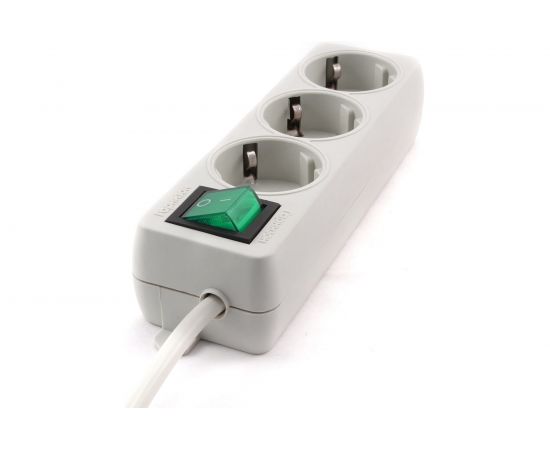 Удлинитель 3р 10А 2м с выключателем и заземлением Гарнизон EL-NB-G3-W-2 – изображение 2