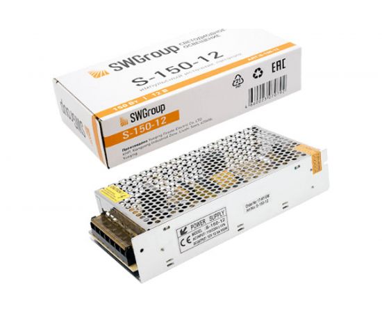 Блок питания SWG S-150-12, сетка, 150 W, 12V 00000000107 – изображение 2