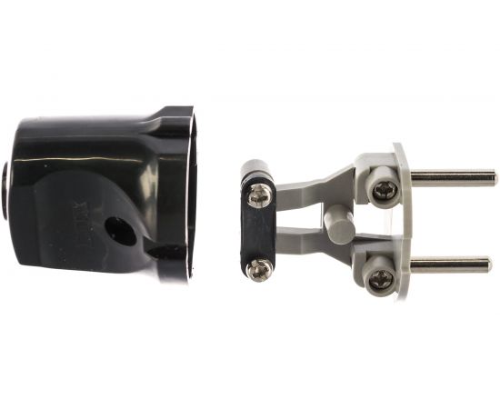 Разборная вилка, черная, без з/к, 250В, 6А LUX ВР30 4606400419747 – изображение 3