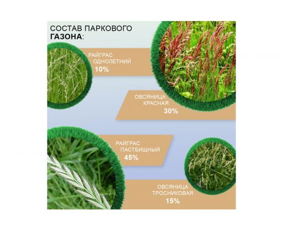 Семена газона Мираторг Парковый газон 0.8 кг 1010024909 – изображение 3