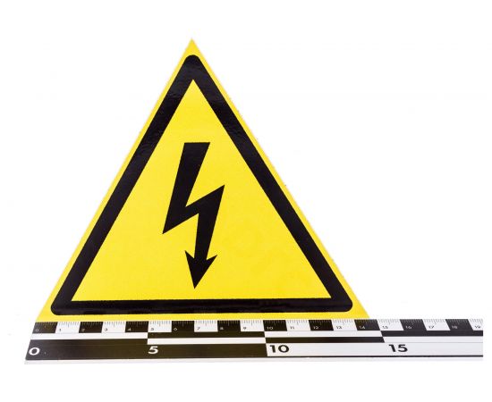 Наклейка Контур Лайн 150х130 Опасность поражения электротоком, треугольник 10FC0500 – изображение 3