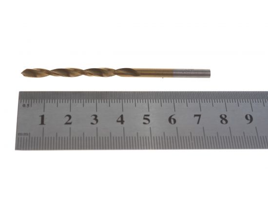 Сверло по металлу HSS-TiN (3.8х75х43 мм; Р4М3) MATRIX 717380 – изображение 4