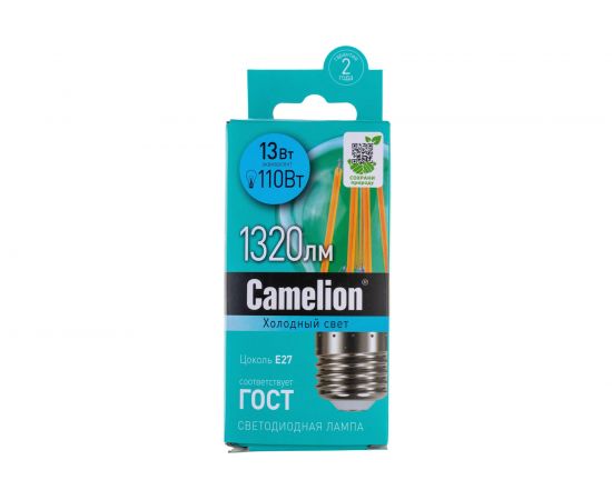 Светодиодная лампа Camelion LED13-A60-FL/845/E27 13Вт 220В 13717 – изображение 4