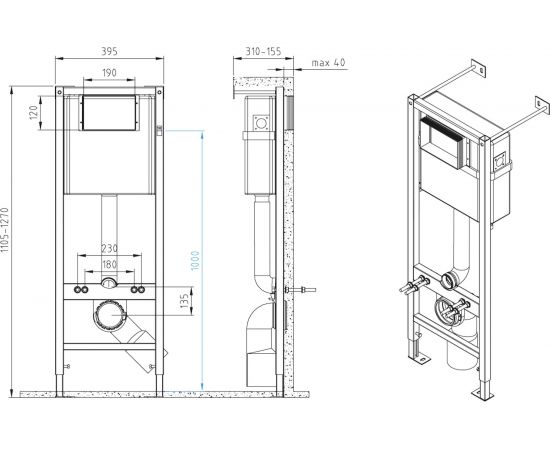 Инсталляция CERSANIT VECTOR S-IN-MZ-VECTOR 00000067920 – изображение 4