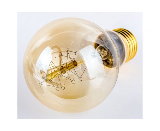 Лампа накаливания Uniel Vintage. Форма A IL-V-A60-60/GOLDEN/E27 SW01 UL-00000476 – изображение 5