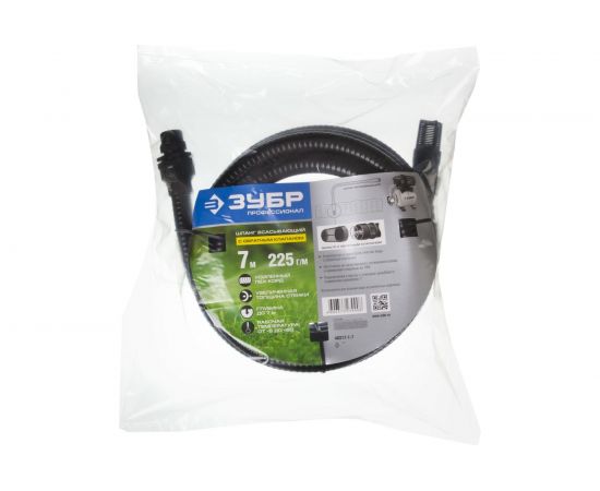 Шланг всасывающий, с фильтром и обратным клапаном, 1", 7м ЗУБР 40317-1-7 – изображение 5