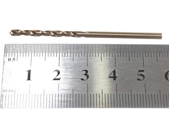 Сверло по металлу Cobalt 5% HSS-Co DIN 338 (10 шт; 2.5x30х57 мм) D.BOR 4190250X3D – изображение 5