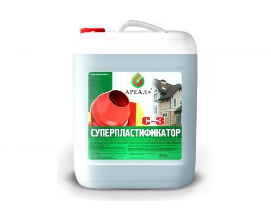 Суперпластификатор Ареал+ С-3 СТАНДАРТ 10 л А-518 