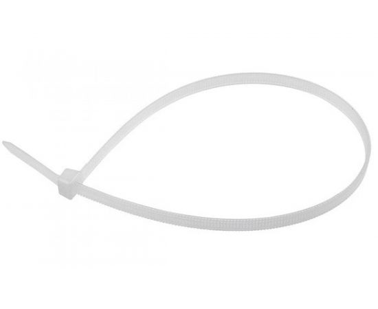 Нейлоновая хомут-стяжка с тройным замком REXANT 500x4,8 мм, белая, упаковка 100 шт. 67-0500 