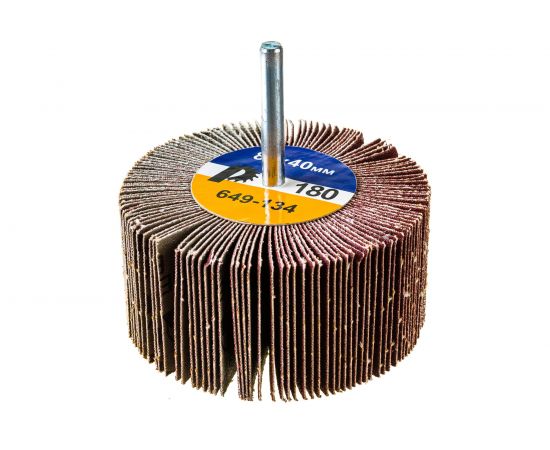 Круг лепестковый с оправкой (80х40 мм; P180) ПРАКТИКА 649-134 