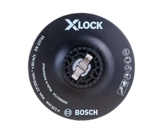 Тарелка опорная мягкая X-LOCK с зажимом (125 мм) Bosch 2608601714 
