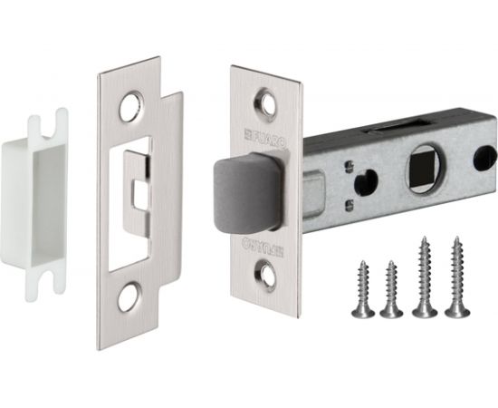 Врезная защелка Fuaro PLASTIC P12-45-25 SN мат. никель 33595 