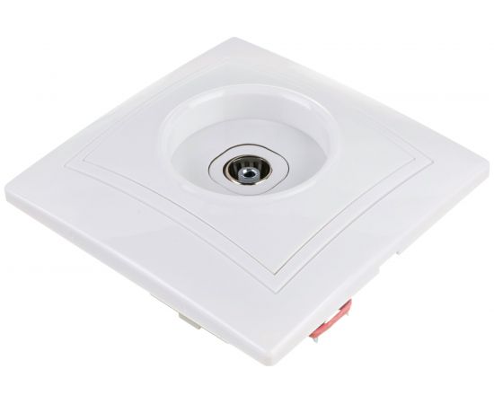 Телевизионная 1местная розетка IEK КВАРТА белый EAK10-K01-DM – изображение 2