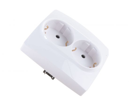 Розетка ЭРА 12-2104-01 2X2P+E Schuko со шторками, 16АХ-250В, белый Б0014699 – изображение 2