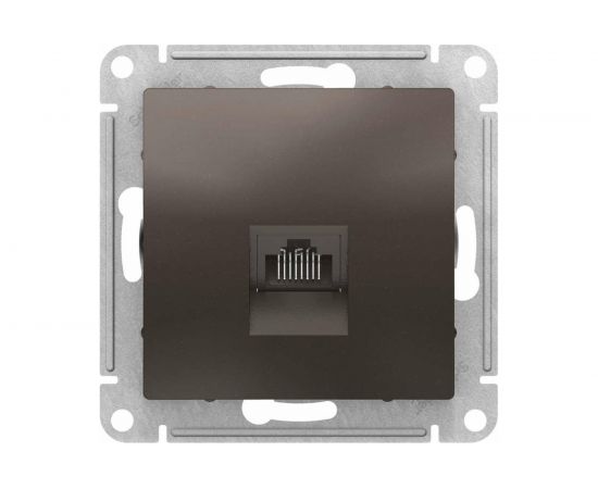 Механизм компьютерной розетки Schneider Electric ATLAS DESIGN RJ45 мокко ATN000683 1240383 – изображение 2