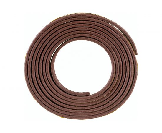 Самоклеящийся уплотнитель для дверей и окон ТДВ Е профиль, 9х4 мм, коричневый 1502009 – изображение 2