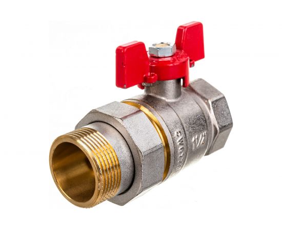 Шаровой кран ROMMER с американкой 1 1/4" ВН/НР RBV-0005-0510232 – изображение 2