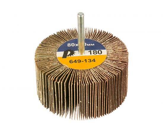 Круг лепестковый с оправкой (80х40 мм; P180) ПРАКТИКА 649-134 – изображение 2