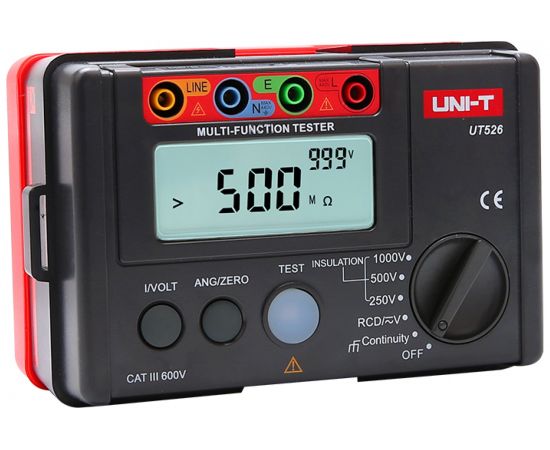 Цифровой тестер УЗО, измеритель заземления и сопротивления изоляции UNI-T UT526 00-00000191 – изображение 3