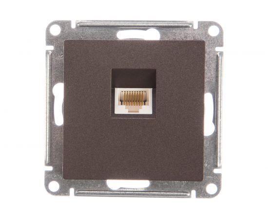 Механизм компьютерной розетки Schneider Electric ATLAS DESIGN RJ45 мокко ATN000683 1240383 – изображение 3