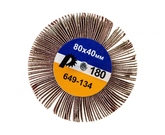 Круг лепестковый с оправкой (80х40 мм; P180) ПРАКТИКА 649-134 – изображение 3