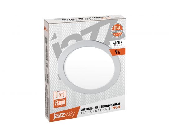 Встраиваемый светильник Jazzway PPL-R 9w 4000K IP40 WH d145мм круглый 5008502A – изображение 3