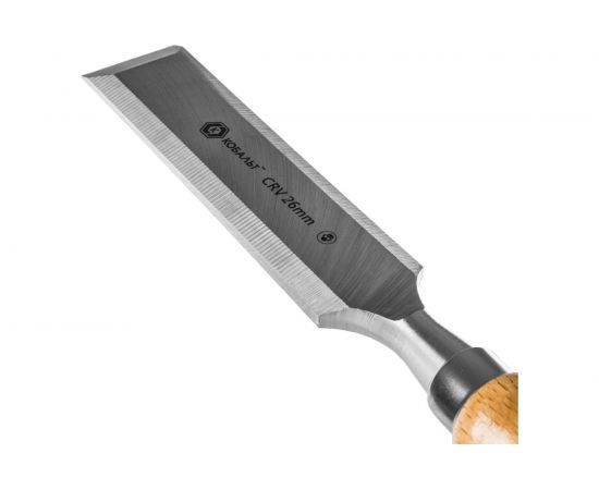 Плоская стамеска 26 х 140 мм, CR-V КОБАЛЬТ 245-800 – изображение 3