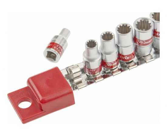 Набор универсальных торцевых головок (Spline; 1/4; 4-13 мм; 10 шт.) MATRIX 13599 – изображение 3