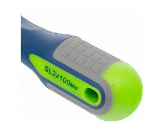 Отвертка SL3.0х100мм, CrV, 3-х компонентная рукоятка СИБРТЕХ 11800 – изображение 3