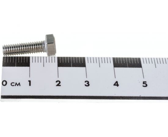 Болт с шестигранной головкой, с полной резьбой ЕВРОПАРТНЕР DIN 933 нержав. сталь, 5х16 мм, 8 шт. G2 2516 1 – изображение 4