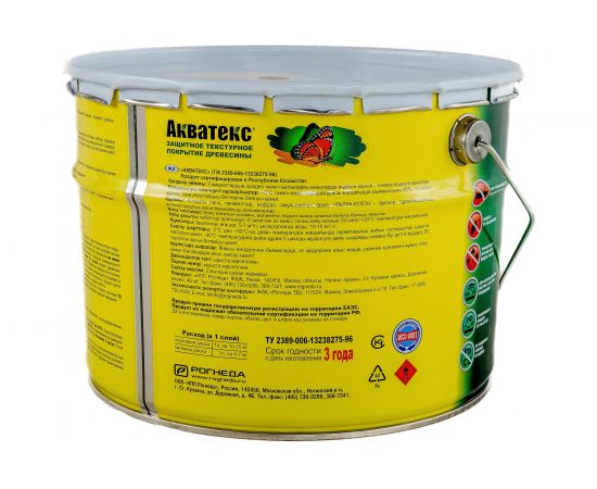 Защитно-декоративное покрытие для древесины Акватекс дуб 10 л 518 – изображение 4