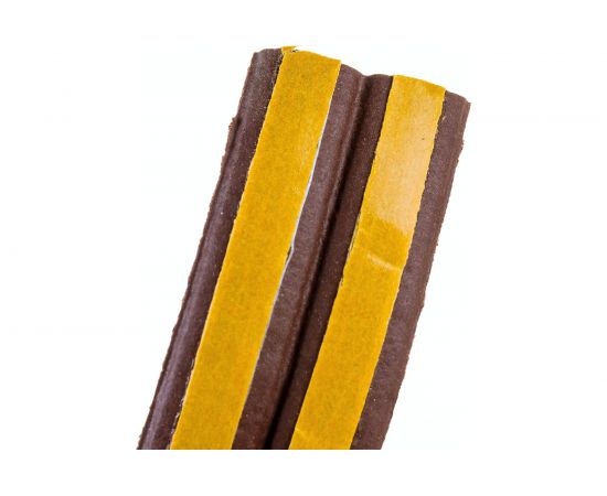 Самоклеящийся уплотнитель для дверей и окон ТДВ Е профиль, 9х4 мм, коричневый 1502009 – изображение 4