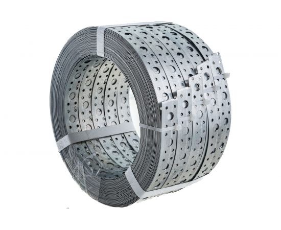 Монтажная оцинкованная лента полоса REXANT перфорированная прямая 20х0,55 мм, рулон 25 м 07-7120-4 – изображение 4