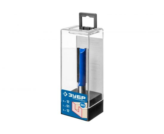 Фреза пазовая прямая удлиненная ПРОФЕССИОНАЛ (12х51х91 мм; хвостовик 12 мм) Зубр 28754-12-51 – изображение 4