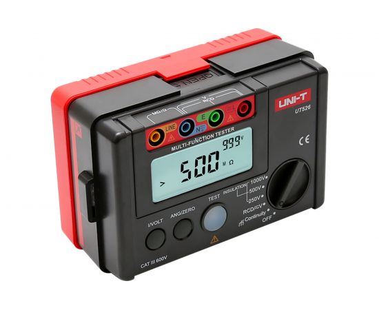 Цифровой тестер УЗО, измеритель заземления и сопротивления изоляции UNI-T UT526 00-00000191 – изображение 5