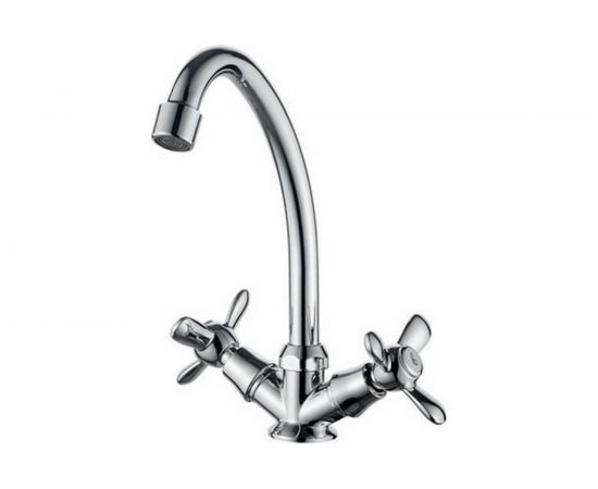 Смеситель для кухни LEDEME крест, лепесток, керамика, силумин L4012 806850 