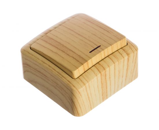 Выключатель Lezard VIOLA с подсветкой, белёный дуб 751-5200-111 