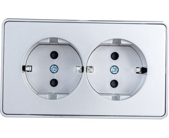 Двойная розетка с заземлением WERKEL W5072106 a052776 