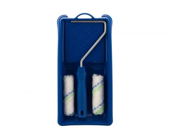 Малярный набор для водных красок СИБРТЕХ кювета 150 мм х 290 мм и мини-валик 110 мм/ 80456 