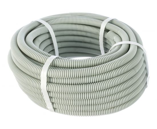 Гофрированная труба Промрукав ПВХ легкая 350 Н серая с зондом д16 PR.011631М25 