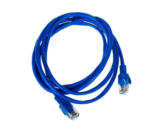 Патч-корд ExeGate UTP-RJ45-RJ45-5e-2M-BL, UTP, cat.5e, 2м, синий 241495 