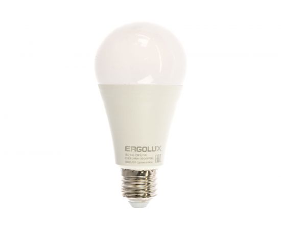 Светодиодная лампа Ergolux LED-A65-25W-E27-4K ЛОН, 25Вт, E27, 4500K, 180-240В 14236 