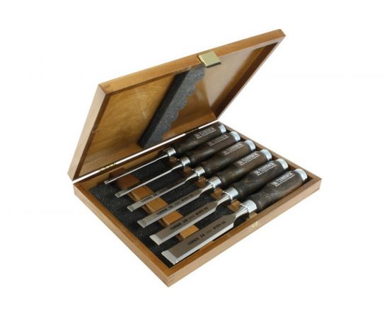 Набор из 6 плоских стамесок NAREX Wood Line Profi 853053 