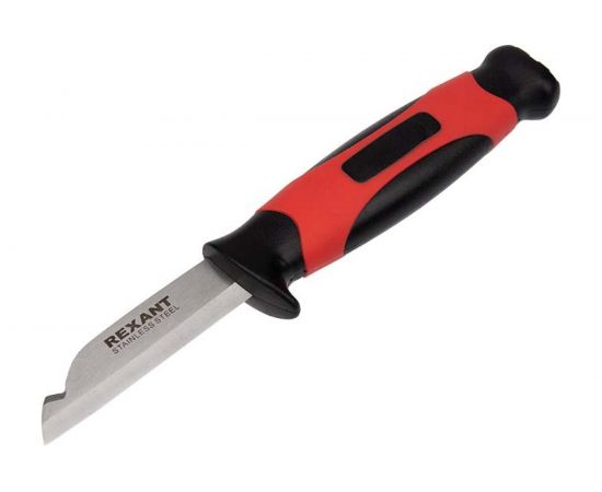 Нож монтажника с чехлом REXANT 67 мм 12-4939 
